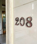 3 Inch House Mailbox Numbers Copper Finish Door Address Sign Stickers For Apartment Office Home Yard Outdoor Or Business Decoration Weatherproof Exterior Numerals Durable Corrosion Resistant Easy To Install