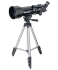 Travel Scope 70mm Beginner Portable Telescope With Backpack For Easy Stargazing On The Go, mounted on tripod