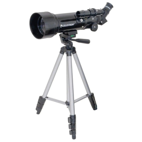 Travel Scope 70mm Beginner Portable Telescope With Backpack For Easy Stargazing On The Go, mounted on tripod