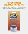 Non Embedding Bore Cleaning Compound For Gun Barrels Heavy Duty Solvent Oil Paste in a 2 oz jar with packaging