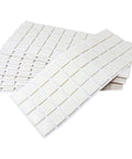 Four Hundred White Square Self Adhesive Felt Pads For Furniture And Chairs Big Time Floor Protectors. 2.5cm felt pads stacked.