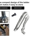 4 Pack Belt Hook Replacement Clips With Screws 636181001 633586002 For 18V Cordless Tools, Easy Clip On, shown with drill