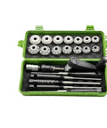 Upgrade Your Ride With This Awesome Universal 27-40mm Valve Seat Reamer Featuring A Hard Alloy Build For Precise Engine Tune Ups And Reliable Sheet Metal Shaping Repair Tools That Crush It In The Garage! set in green case