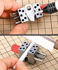Aluminum Four Post Clamp Tool For Fine Assembly And Small Part Positioning, Handy Portable Manual Repair Fixture For Detail Work, Quick Setup And Reliable Holding At Your Hobby Bench Or Workshop, holding saw blade and rod