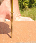 Exterior Trim Screws For Composite And Cellular PVC 725 Count 8 By 2 Inches Smallest Trim Head installed in decking