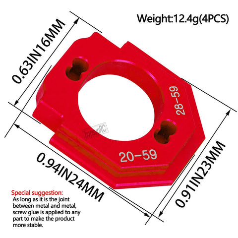 Aluminum RC Motor Mount Upgrade Kit Beefed Up For 1/18 Granite Grom Mega 380 Brushed 4x4 Monster Truck RTR Red Heatsink Mount
