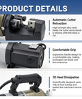 Heavy Duty 1800W Portable Electric Rebar Cutter For Steel Bars Up To 28mm features ergonomic grip and automatic cutter retraction.