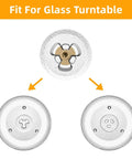 Replacement Microwave Turntable Motor Coupler Set, 0.59 Inch Shaft Length And 0.47 Inch 12mm, High Temp PPS Material, Heavy Duty, Easy Swap For Your Microwave, Fits Most Turntables, 2 Pack for glass tray