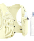 Running Hydration Vest for Women and Men with 500ml BPA Free Soft Flask, Adjustable Chest Straps, Lightweight Reflective Pack