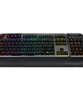 Modular Wireless Gaming Mechanical Keyboard With Snappy Tactile Switches Detachable Numpad And Plush Support Wrist Rest, RGB lighting.