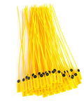 Get Your Truck Sealed Up With These 100 Pc Domary Yellow Tamper Proof Plastic Cable Ties Perfect For Shipping Logistics And Warehouse Security Needs - yellow ties in bulk with sealing mechanism
