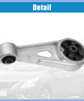 Detail view of Heavy Duty Lower Engine Transmission Mount For Chevrolet Spark 1.2L 1.4L L4 Gas 2013 2014 with rubber and metal components.