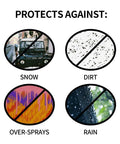 Clear 13 By 328 Feet Protective Masking Film For Automotive Painting And More Durable Plastic Sheeting shields against snow, dirt, over-sprays, rain