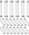 50 Pcs Compression Springs Assortment Kit For High Grade Stainless Steel Pen Refills, Tiny Mechanical Repairs, Diy Office Projects And School Writing Tools With Perfect Tension For Smooth Ink Flow And Zero Jamming. 0.4mm x 18mm stainless steel springs