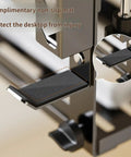 Chill Out The Cord Mess With This Heavy Duty Under Desk Cable Organizer showing complimentary non-slip mat for desktop protection.