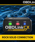 BimmerCode Ready OBD2 Adapter For BMW And Mini Bluetooth 5.1 Diagnostic Tool close-up with rock-solid connection.
