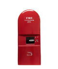 Large Fire Extinguisher Cabinet Fits 20 Pound Extinguisher With Badass Fiberglass Body Solid Breakglass T Handle Wall Mount Install Durable Red Finish real deal emergency readiness front view