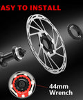Centerlock Disc Brake Rotors 180mm 2 Pack With Lock Rings Stainless Steel For MTB BMX E Bike Road Bike Center Lock System Upgrade