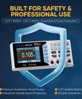 30,000 Counts True RMS Digital Multimeter with USB Data Logging, CAT II 600V, in shield for safety and professional use