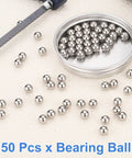6mm Bearing Balls Set 50 Pcs 316L Stainless Steel G200 Precision Balls in container