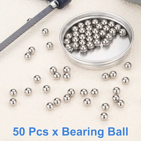 6mm Bearing Balls Set 50 Pcs 316L Stainless Steel G200 Precision Balls in container