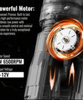 Close-up of high-performance motor in Wireless Tattoo Gun Kit With 2300mAh Batteries, 7 Adjustable Stroke Rotary Machine.