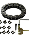 Heavy Duty Dirt Bike Drive Chain 134 Link Upgrade Kit With Chain Breaker Tool For 2 Stroke Engines Includes 10 Master Links And Removal Tool For Enhanced Performance And Efficiency