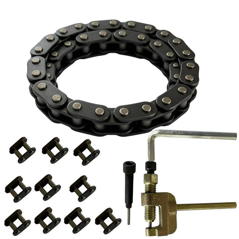 Heavy Duty Dirt Bike Drive Chain 134 Link Upgrade Kit With Chain Breaker Tool For 2 Stroke Engines Includes 10 Master Links And Removal Tool For Enhanced Performance And Efficiency