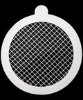 10pcs Shower Drain Hair Catcher Mesh Stickers, Square round mesh design for effective hair trapping, ideal for bathroom or kitchen use.