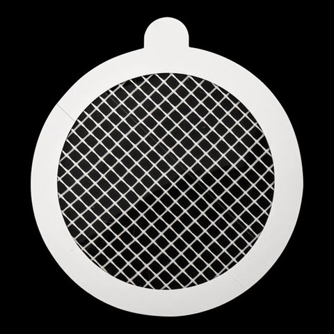 10pcs Shower Drain Hair Catcher Mesh Stickers, Square round mesh design for effective hair trapping, ideal for bathroom or kitchen use.