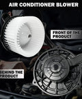 Oem Replacement AC Heater Blower Motor Fan Built Like A Tank For Hyundai Santa Fe Santa Fe Sport 2010 To 2017 And Kia Sorento 2011 To 2015, showing front and back views.