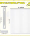 Size chart of 6 Pack Plastic Queen Excluder Set For 10 Frame Beehives Beekeeping Supplies Kit with Entrance Reducer details