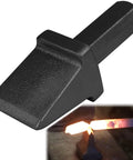 Anvil Hardy Cutter Tool Three Quarter Inch Shaft For Hot Cut Work Forge Tool Shank Cutter in black finish, hand-forged edge.