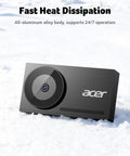 4K Streaming Webcam for PC and Mac With All Metal Unibody, Sony One-Half Inch Sensor on snow showcasing fast cooling