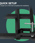 Clamp On Debris Forks For 48 Inch Bucket With 2500 Lbs Capacity Heavy Duty showing quick setup installation mechanism.