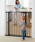 36 Inch Extra Tall Baby Gate For Stairs And Doorways Adjustable 29.7 To 40.6 Inch Wide Pressure Mounted Auto Close Gate