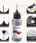Graphite Powder For Pinewood Derby Cars Half Ounce Dry Lubricant in bottle with needle tip applicator, anti-spill cap, 3000 mesh.