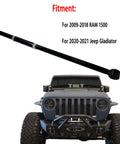 Beefy Rear Adjustable Panhard Track Bar for 0 to 4 Inch Lift Fits 2009-2024 Ram 1500 and 2020-2024 Jeep Gladiator Heavy Duty Steel 3 Inch Suspension Trackbar Kit, black steel bar