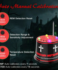 Next Gen Ghost Hunting Equipment With Auto Calibration EMF Detector And Temp Deviation Alerts Pro Grade Adjustable Five Sensitivity Levels Real Time Audible And Visual Alarms Field Fringe Detection Battery Powered 40 To 60 Hours, red unit