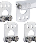 Four Wheel Trolley Assembly Rollers With Four Bearings For Unistrut Trolleys One And Five Eighths Inch Wide And Taller Strut Channel