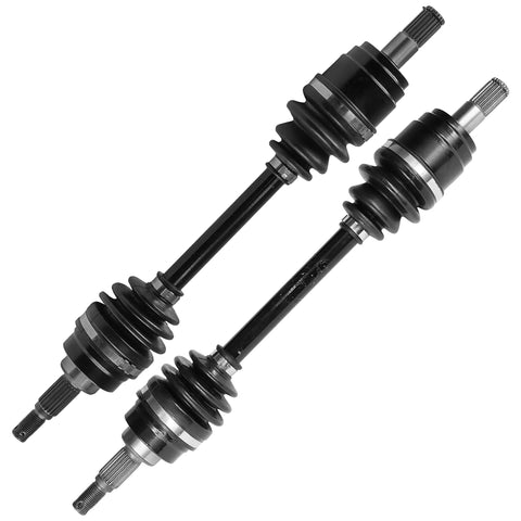 Front Left And Right CV Joint Axle Kit For Honda Foreman 500 4x4 2005-2013 And Rincon 680 4x4 2006-2023 Dual Axle Beefy Replacement Fit For Trx Foreman Rubicon Es Eps Models, pair black steel CV axles