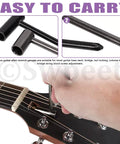 Guitar Allen Wrench Set With 13 Pieces For Precise Truss Rod And Nut Adjustments used on guitar headstock.
