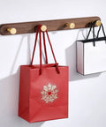 Super Heavy Duty Brass Coat Rack Multi Hooks For Bathroom Kitchen Entrance Hall Holds Hats Robe Keys Bag Drop Proof Easy Install Curved Design Anti Slip Hang On Your Walls Sweet Sturdy Piece Ready To Roll with red and white bags.