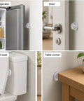 2 Pack Clear Silicone Door Stop Bumpers Self Adhesive Wall Protectors No Drill Easy Peel And Stick Installation indoors use