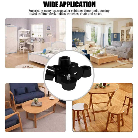 120 Piece Soft Rubber Feet With 304 Stainless Steel Screws Non Slip Anti Skid Floor Safe Furniture Pads for various furniture