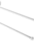 Dottingham Collection 36 Inch Double Towel Bar in Matte White, Solid Brass Construction With Concealed Mounting Hardware