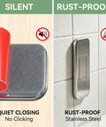 Heavy Duty Magnetic Cabinet Door Catch For Cabinets And Drawers, Beefy Hold With Powerful Magnet, Durable Stainless Steel Construction