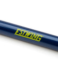 Close-up of the Estwing mark on the Beefy 30 Inch Alignment Bar Dual End Prying Tool In Chrome Alloy Steel Built Tough for Bend Resistance