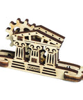Self Assembly Tribiks Anti Stress Wooden Mechanical Models Kit For Adults And Kids Five And Up Four Miniature Models Desk Toy For Stress Relief Creative Wood Craft Set That Sparks Focus And Fun, beige wooden temple model
