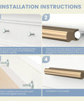 Installation instructions for 10 Pack Dope Adjustable Cabinet Drawer Pulls In Champagne Bronze 4 Inch Length 102mm with wing nut fastening.